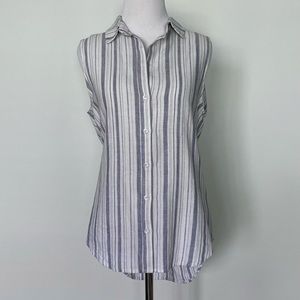 Cloth and Stone button down sleeveless top